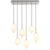 Globo BLACKY Pendant Light matt nickel, 6-light sources