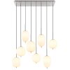 Globo BLACKY Pendant Light matt nickel, 8-light sources