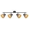 Globo COLLY Ceiling Light black, 4-light sources