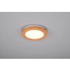 Reality Camillus Ceiling Light LED Wood like finish, white, 1-light source