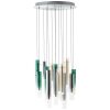 Brilliant Inez Pendant Light LED silver, 14-light sources