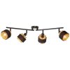 Brilliant Grove Ceiling Light black, 4-light sources