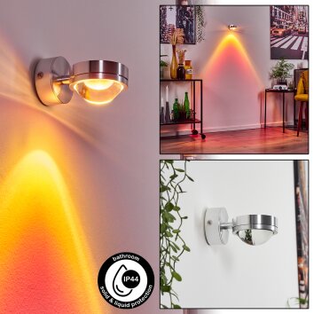 Harare Wall Light LED chrome, 1-light source