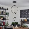 Chlak Pendant Light LED black, 3-light sources, Remote control