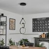 Chlak Pendant Light LED black, 3-light sources, Remote control