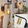 Tourey Wall Light brass, black, 1-light source