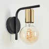 Tourey Wall Light brass, black, 1-light source