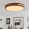 Tikkala Ceiling Light LED Dark wood, white, 1-light source