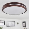 Tikkala Ceiling Light LED Dark wood, white, 1-light source
