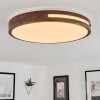 Tikkala Ceiling Light LED Dark wood, white, 1-light source