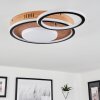 Phnhealu Ceiling Light LED brown, Wood like finish, 1-light source
