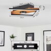 Lomnion Ceiling Light LED Ecru, black, 1-light source