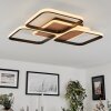Tiutiella Ceiling Light LED brown, Wood like finish, black, 1-light source