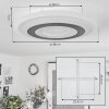 Wawo Ceiling Light LED white, 1-light source, Remote control
