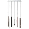 Brilliant Living Cembalo Pendant Light LED brown, 14-light sources
