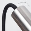 Javel clamp-on light matt nickel, black, 1-light source