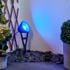 Phniet garden spotlight LED black, 1-light source, Remote control, Colour changer