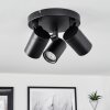 Khnar Ceiling Light black, 3-light sources