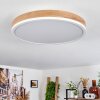 Salmi Ceiling Light LED brown, Wood like finish, white, 1-light source