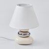 Chrouy Table lamp beige, chrome, 1-light source