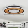 Chrop Ceiling Light LED black, 1-light source