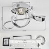 Dauntey Ceiling Light LED chrome, 1-light source