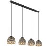 Globo COLLY Pendant Light black, 4-light sources