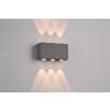 Trio Clyde Outdoor Wall Light LED anthracite, 2-light sources