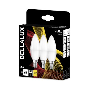 BELLALUX Set of 3 LED E14 3,3 Watt 2700 Kelvin 250 Lumen