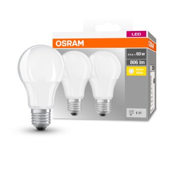 OSRAM Set of 2 LED E27 8,5 Watt 2700 Kelvin 806 Lumen
