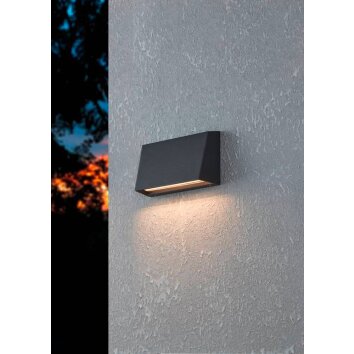 Eglo SPONGANO Outdoor Wall Light LED black, 1-light source