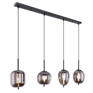 Pendant Light Globo BLACKY black, 4-light sources