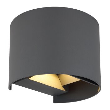 Globo VERONIKA Outdoor Wall Light LED anthracite, 1-light source