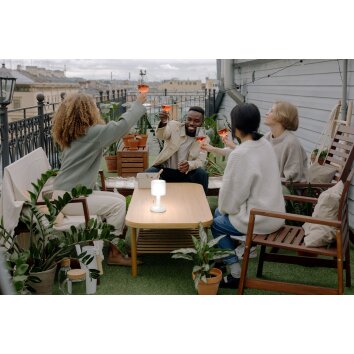 FHL easy Termoli Table lamp LED white, 1-light source, Remote control, Colour changer