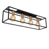Lucide RUBEN Ceiling Light gold, brass, black, 4-light sources