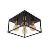 Lucide RUBEN Ceiling Light gold, brass, black, 4-light sources