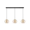 Lucide DANZA Pendant Light black, 3-light sources