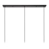Lucide DANZA Pendant Light black, 3-light sources