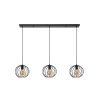 Lucide DANZA Pendant Light black, 3-light sources