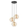 Lucide DANZA Pendant Light black, 3-light sources