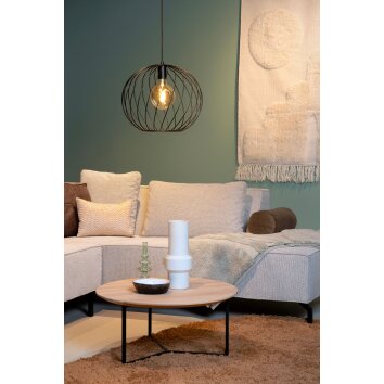 Lucide DANZA Pendant Light black, 1-light source