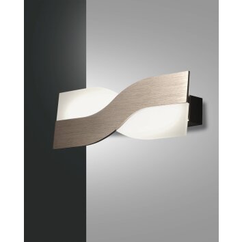 Fabas Luce RIACE Wall Light LED bronze, 1-light source, Colour changer