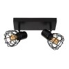Lucide FILOX Ceiling Light black, 2-light sources