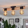 Lemou Ceiling Light Light wood, black, 3-light sources