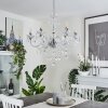Malmback chandelier chrome, transparent, clear, 6-light sources