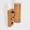 Tenvik Outdoor Wall Light brown, Wood like finish, black, 2-light sources, Motion sensor