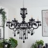 Malmback chandelier chrome, black, 6-light sources