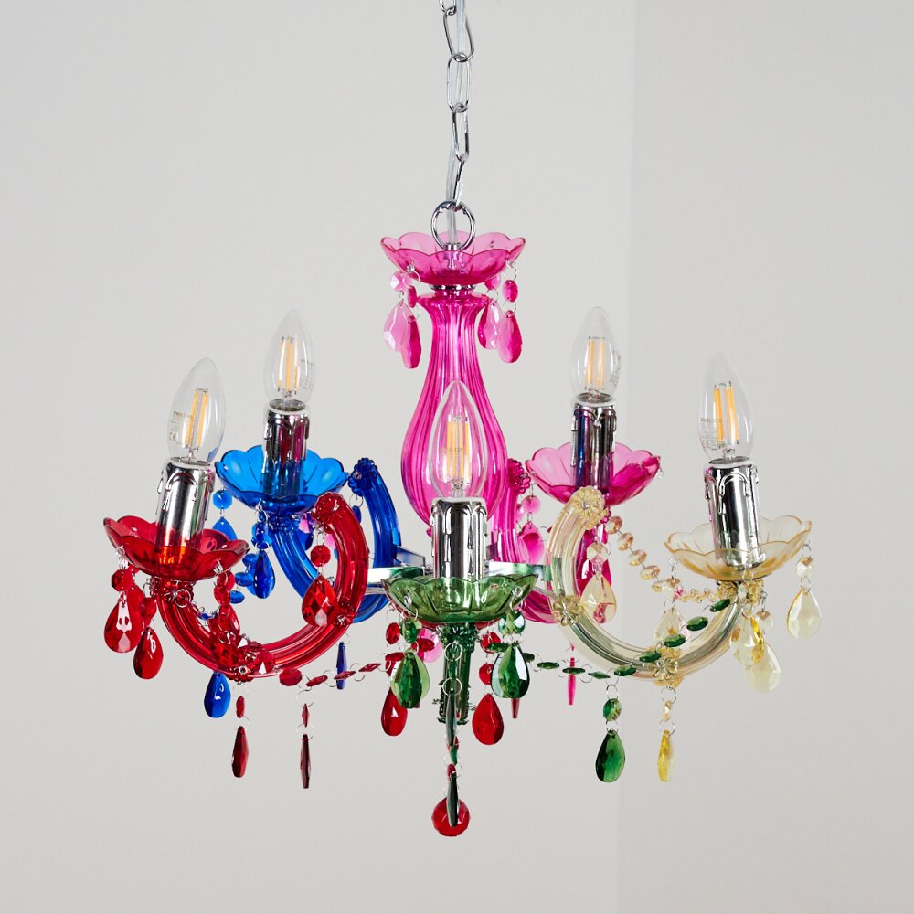 Malmback chandelier colourful, chrome H3638880 | illumination.co.uk