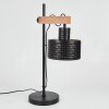Chabian Table lamp brown, Wood like finish, black, 1-light source