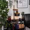 Chabian Table lamp brown, Wood like finish, black, 1-light source